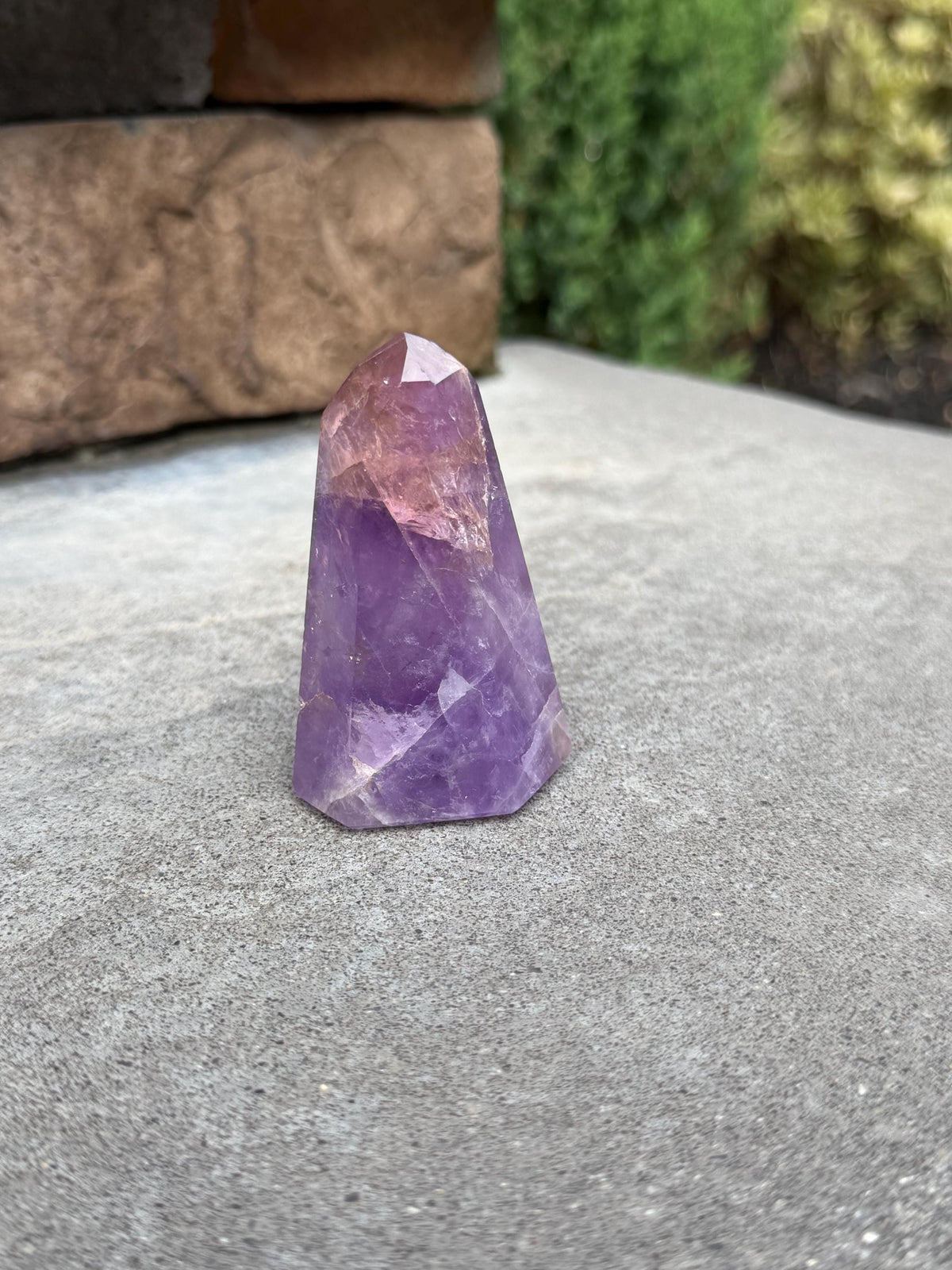 Small Ametrine Crystal Tower โ Amethyst & Citrine from Brazil