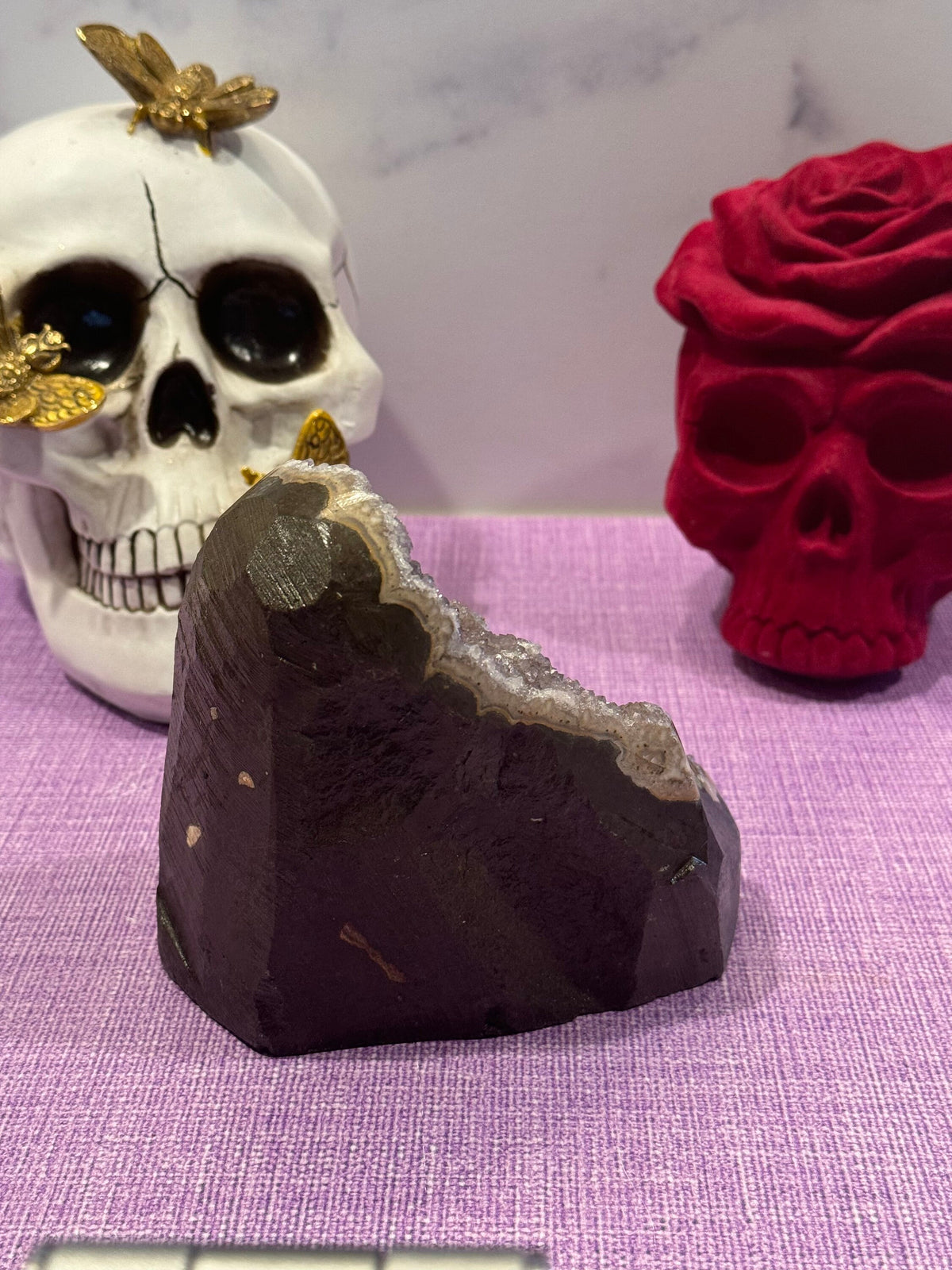 Pink Amethyst Agate Stalactite Cluster • Large Healing Crystal Specimen 3.13lbs