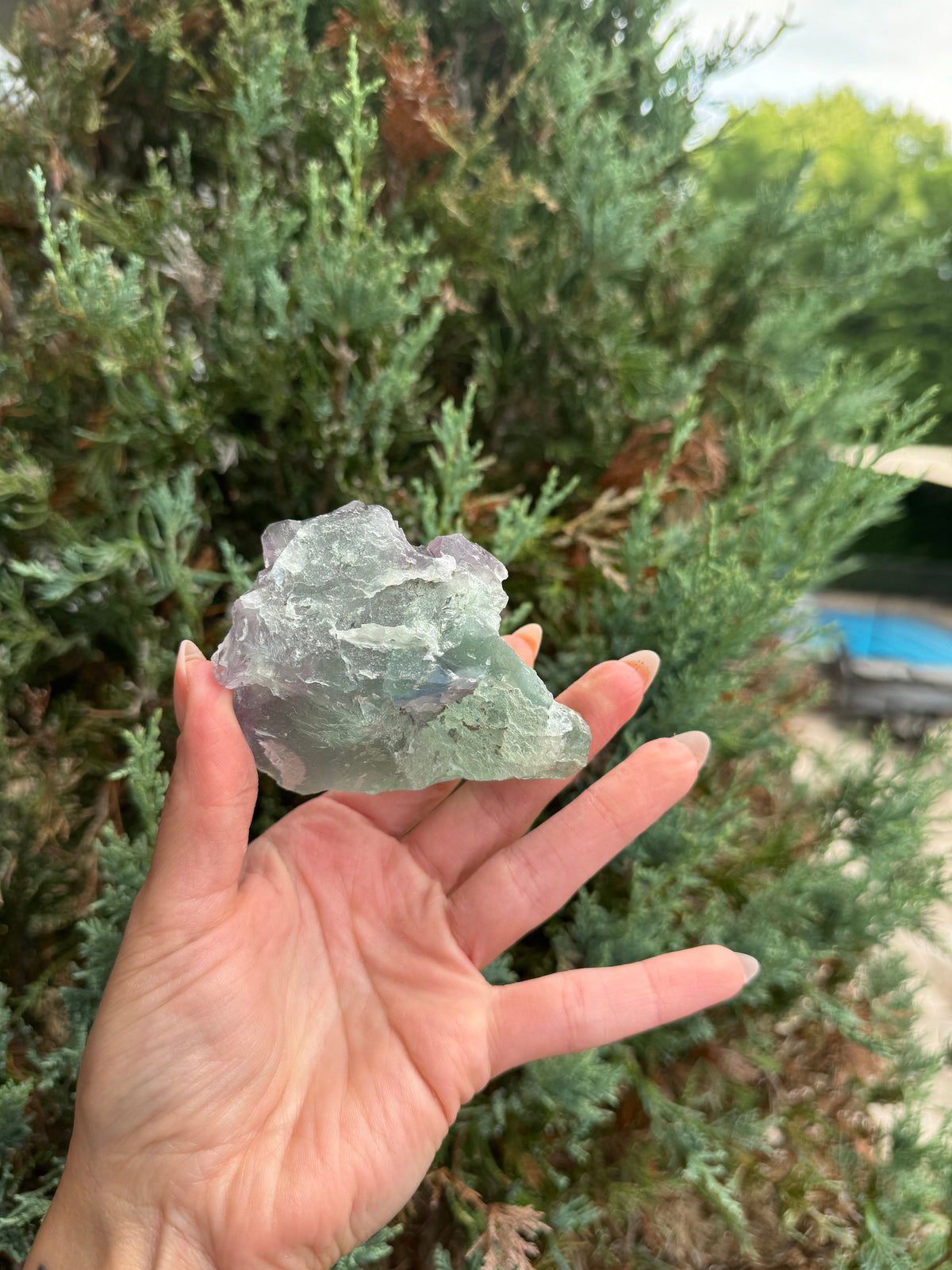 Stunning Green & Purple Chinese Fluorite Cubic Specimen – Natural Crystal, Home Decor, Spiritual Healing, Energy Work Crystal, Reiki Healer