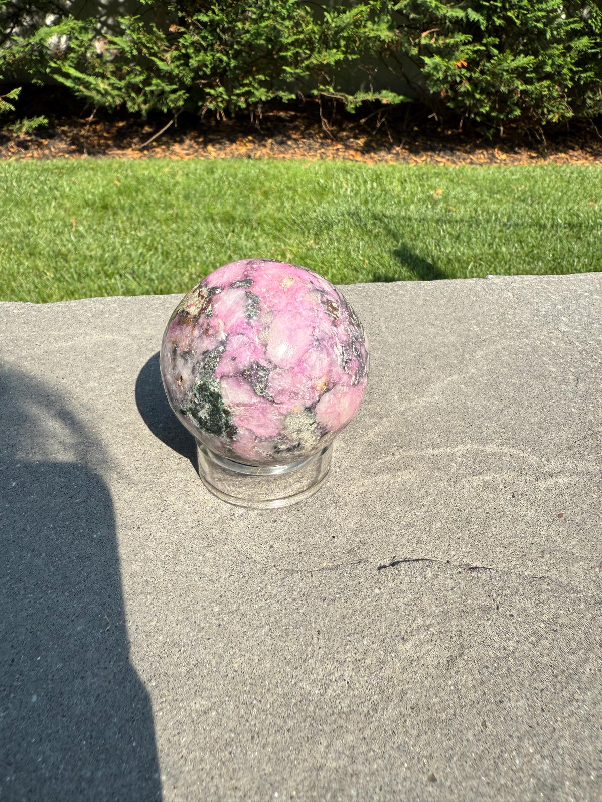 Cobaltoan Calcite Sphere • Pink Heart Chakra Crystal • Emotional Healing Stone (62MM)