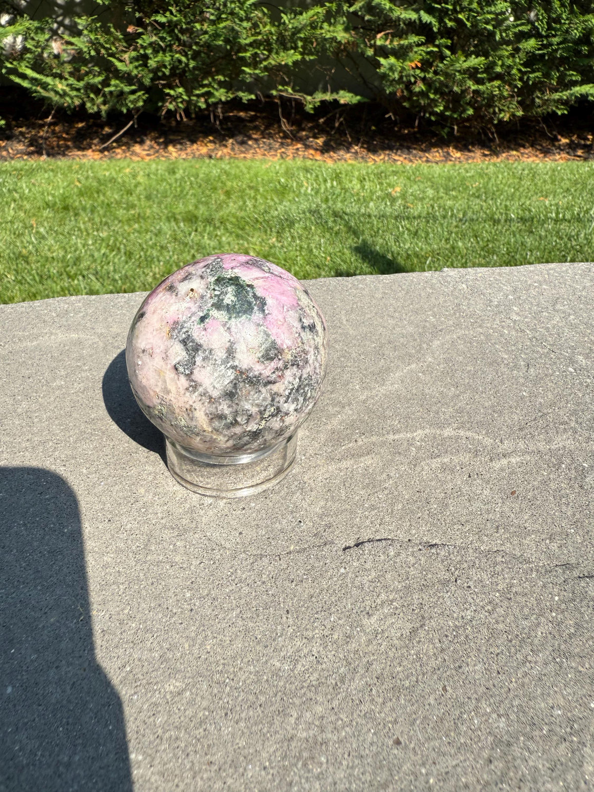 Cobaltoan Calcite Sphere • Pink Heart Chakra Crystal • Emotional Healing Stone (62MM)