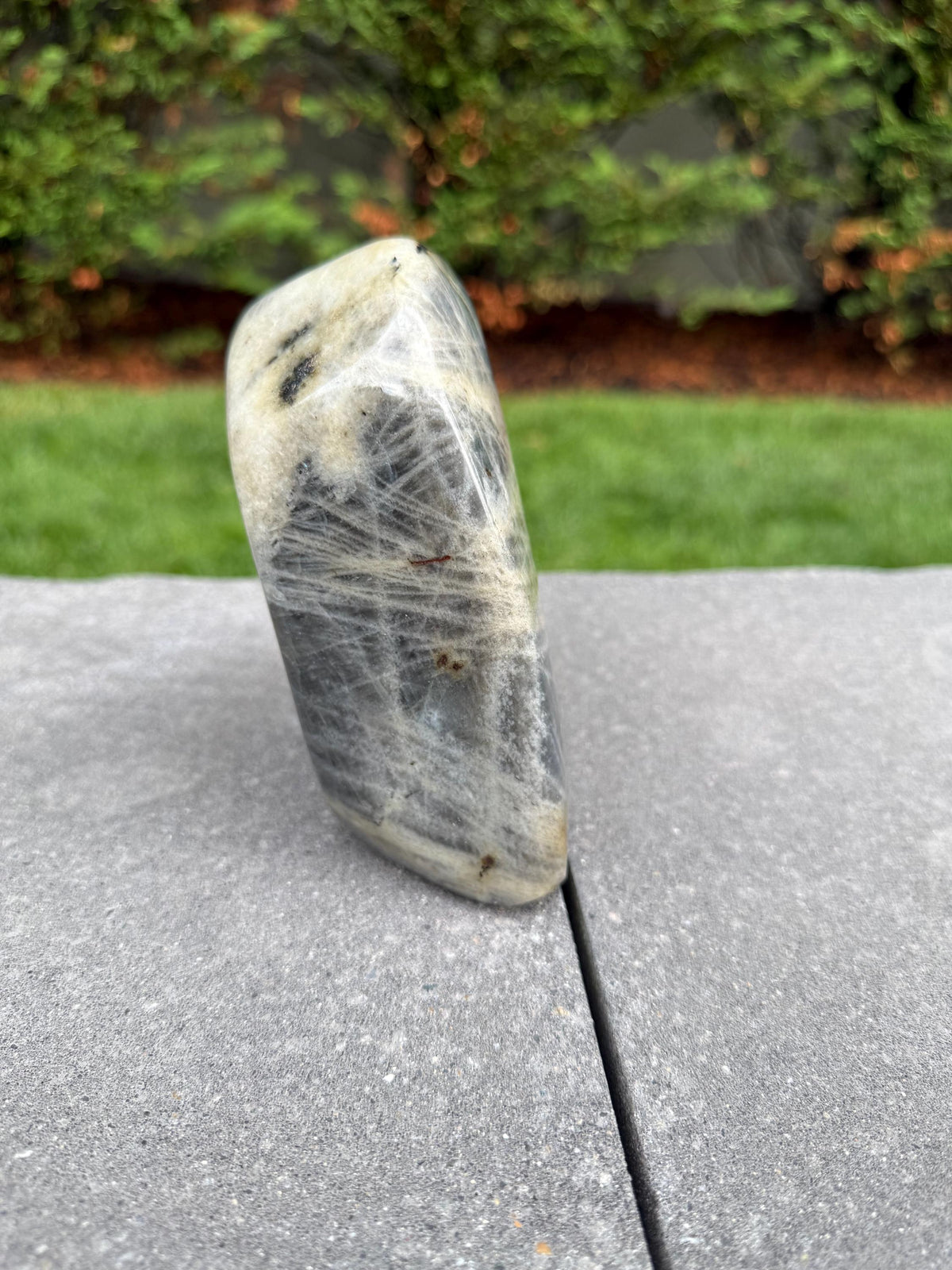 Large Labradorite Freeform Crystal • Polished Sunset Flash, Intuition Stone, Spiritual Decor