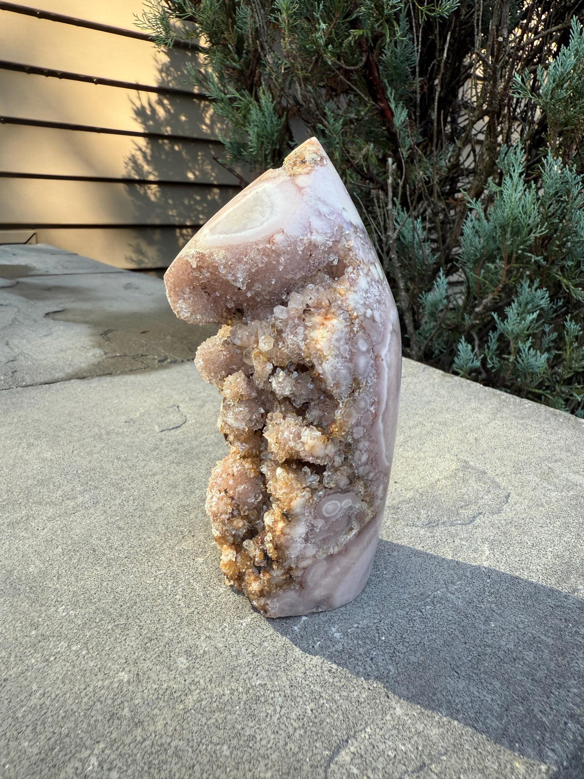 Dark Pink Amethyst Druzy Freeform Crystal • Sparkling Brazil Specimen • Spiritual Decor