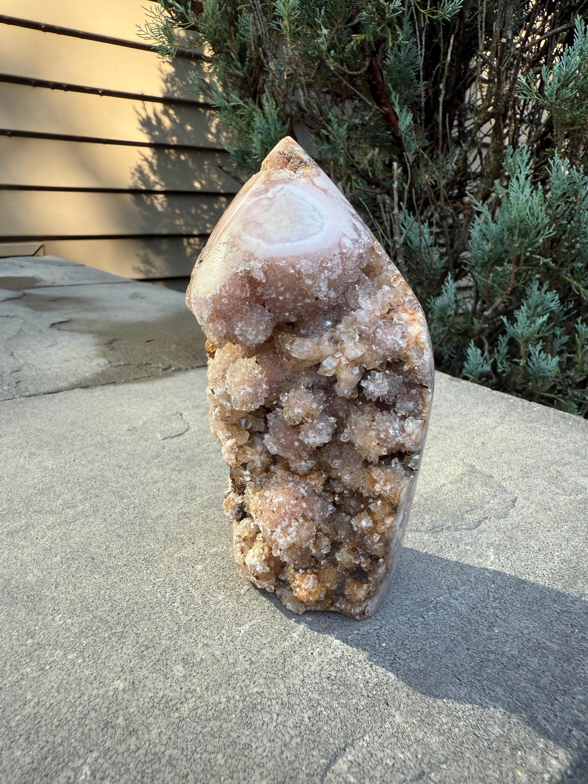 Dark Pink Amethyst Druzy Freeform Crystal • Sparkling Brazil Specimen • Spiritual Decor