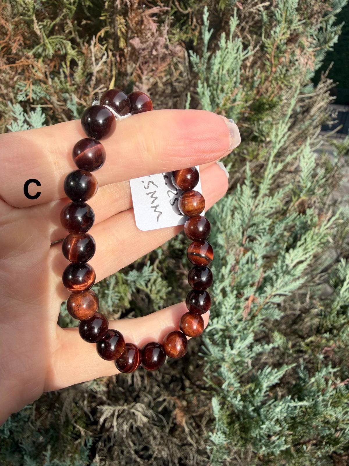 Tiger's Eye Beaded Bracelet • Natural Gemstone Protection Crystal Jewelry