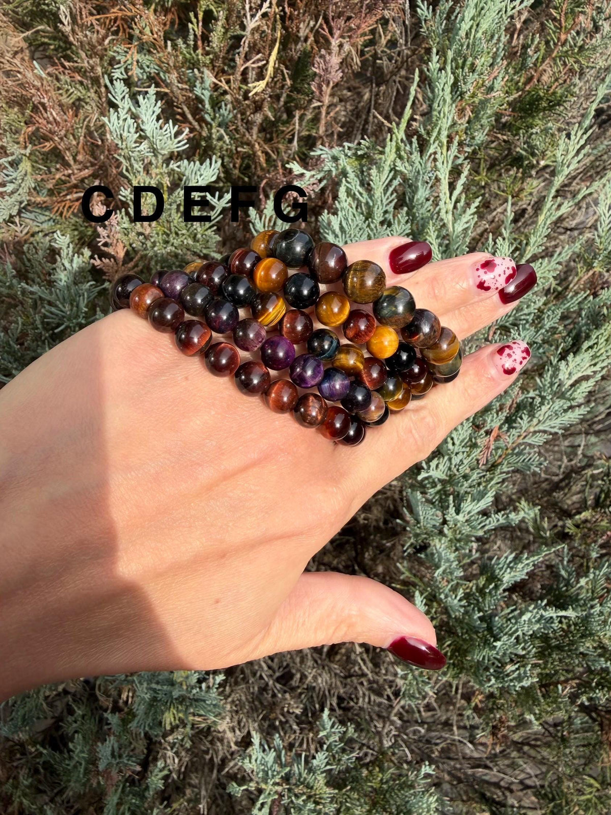 Tiger's Eye Beaded Bracelet • Natural Gemstone Protection Crystal Jewelry