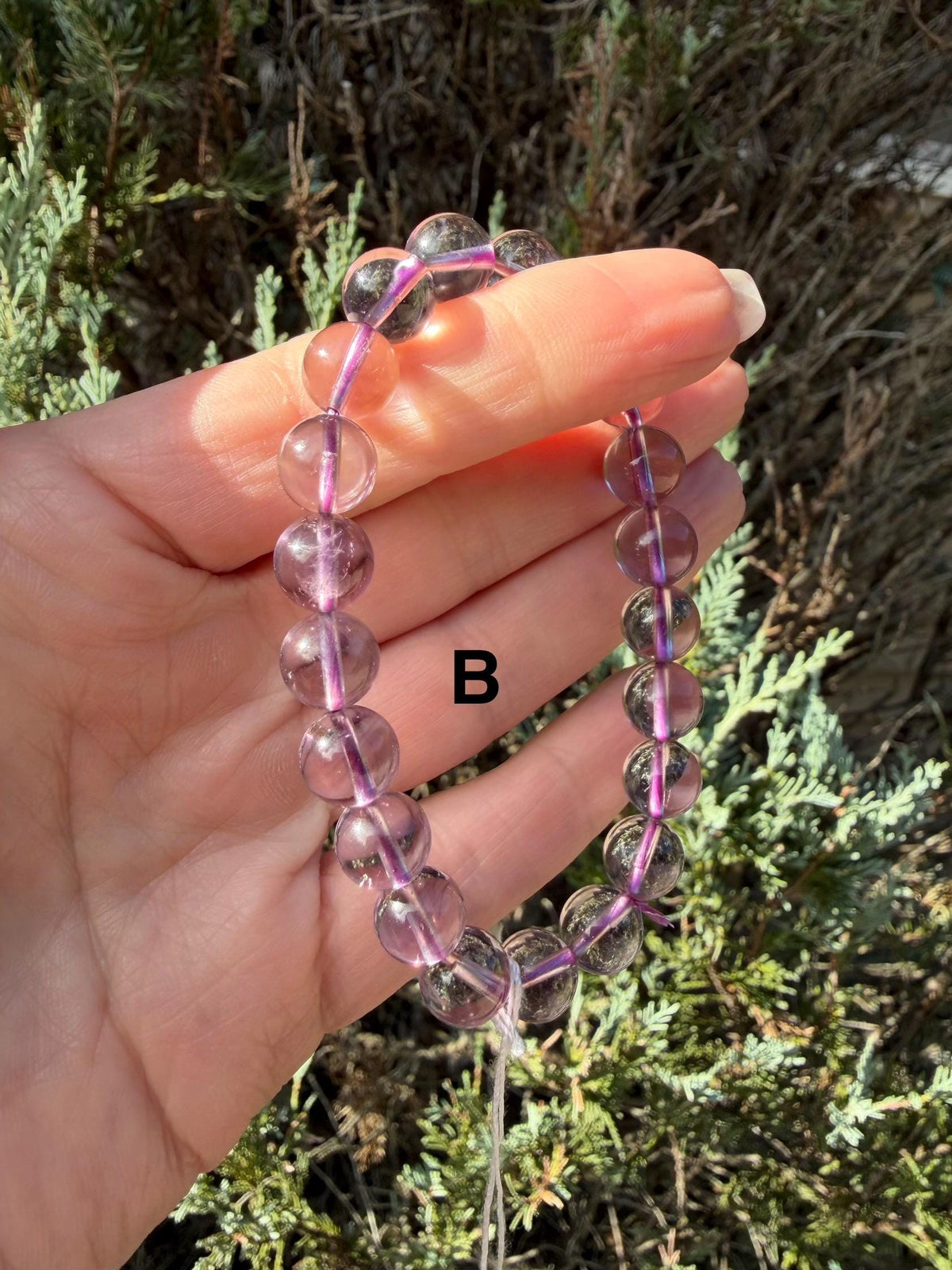 Natural Amethyst Crystal Beaded Bracelets • Polished Gemstone Healing Jewelry