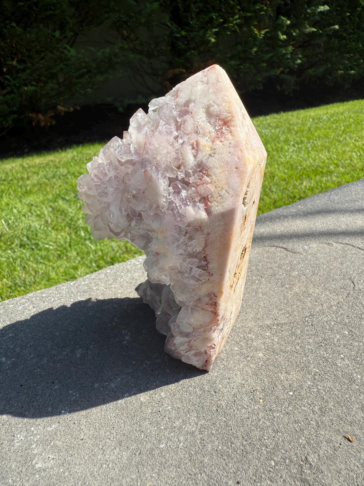 Pink Amethyst Druzy Freeform • Brazil Crystal • Sparkling Healing Stone • Mineral Specimen • Home Decor
