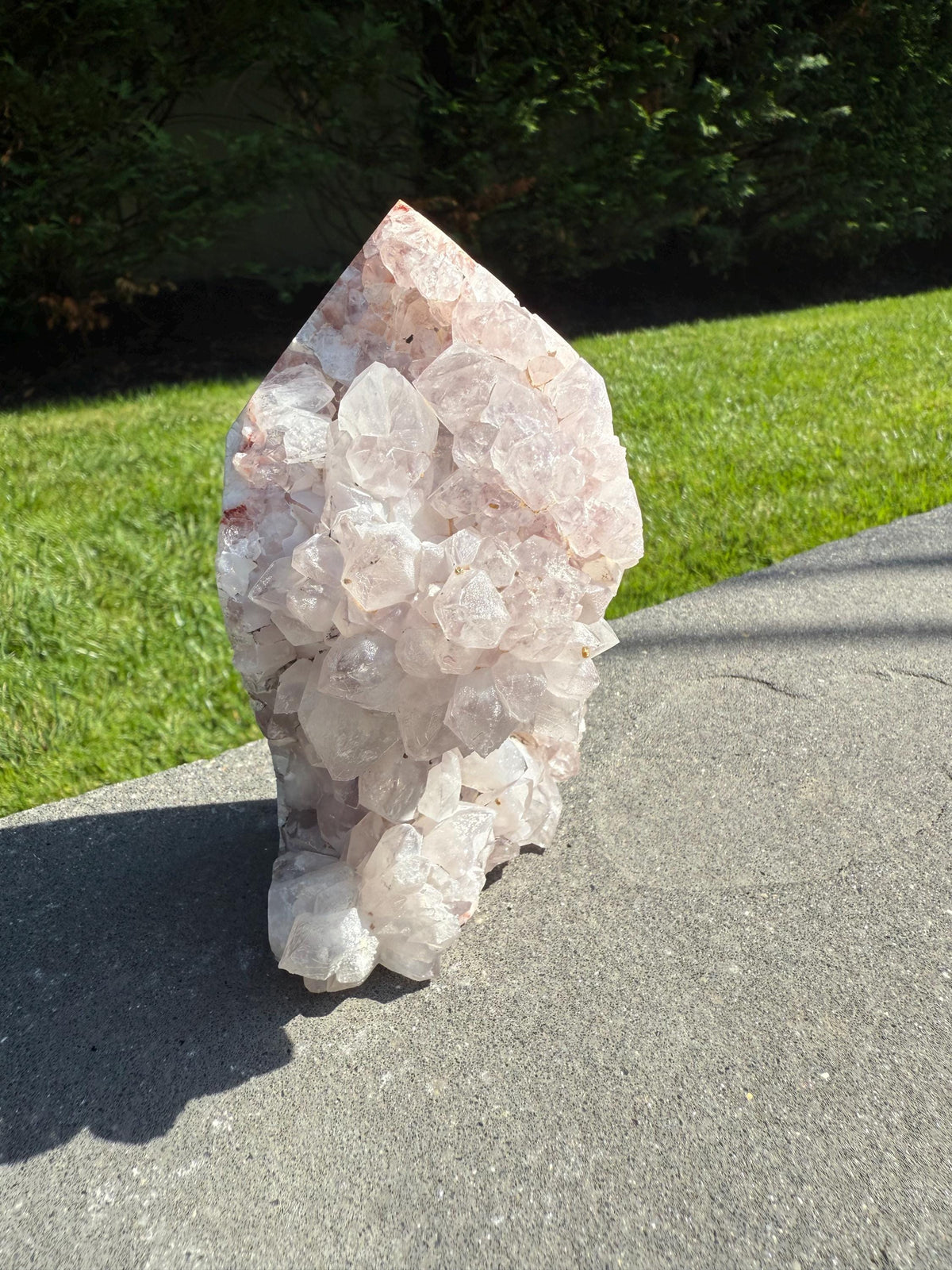 Pink Amethyst Druzy Freeform • Brazil Crystal • Sparkling Healing Stone • Mineral Specimen • Home Decor