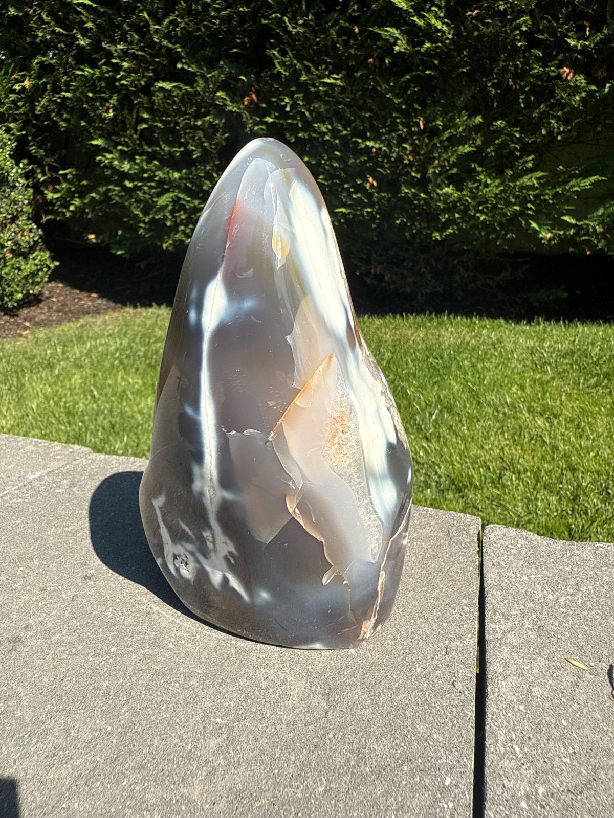 XL Orca Agate Moss Agate Druzy Freeform Statement Crystal Home Decor