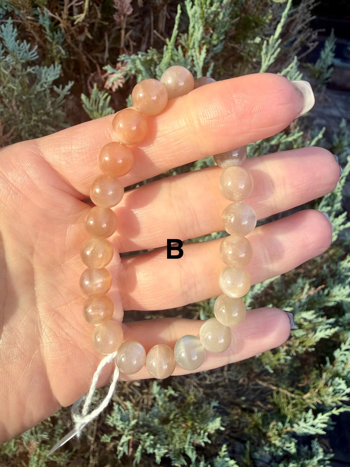 Mixed Peach Moonstone & Sunstone Beaded Bracelets • Crystal Healing Jewelry • Feminine Energy • Multiple Options