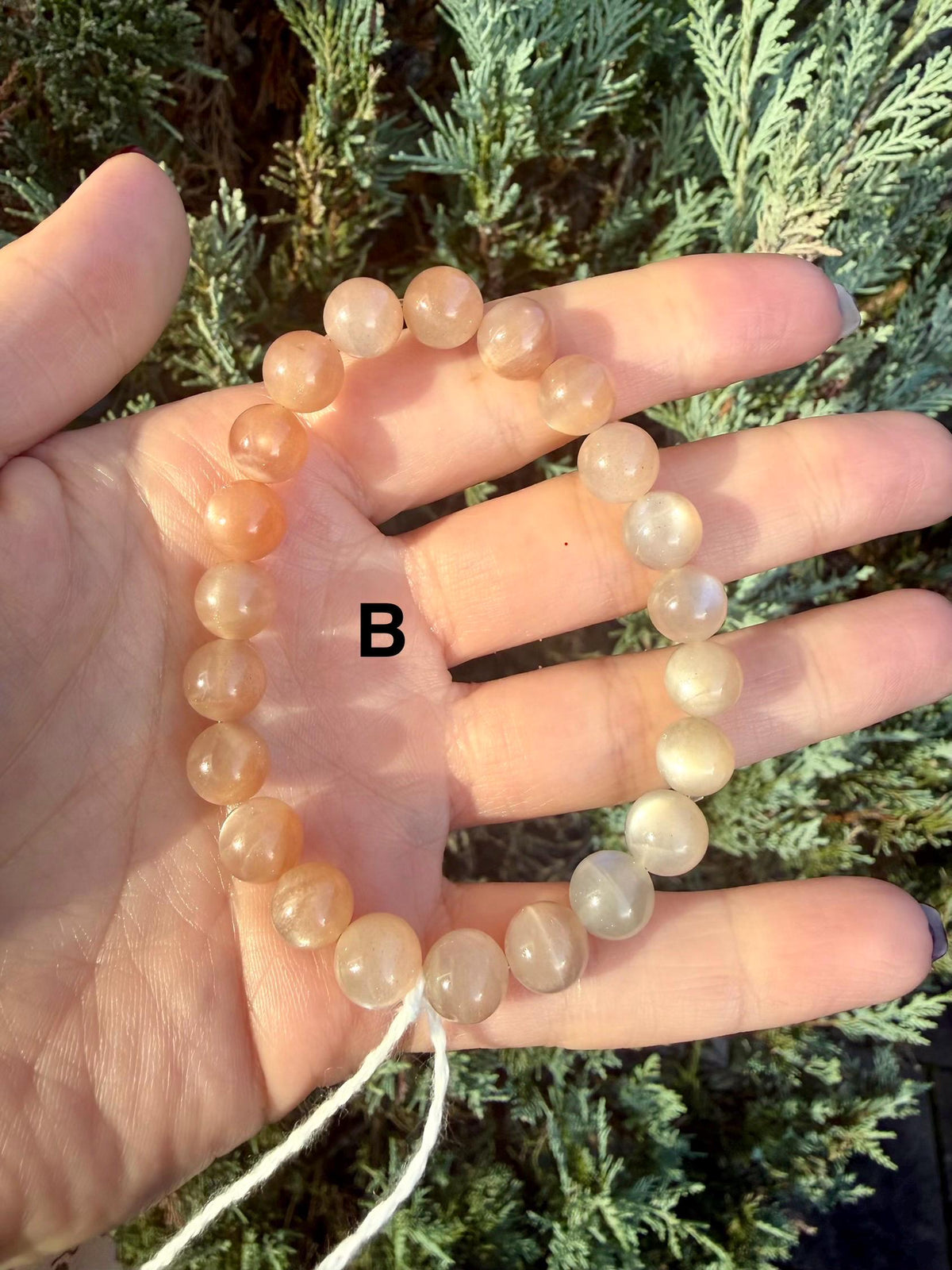 Mixed Peach Moonstone & Sunstone Beaded Bracelets • Crystal Healing Jewelry • Feminine Energy • Multiple Options