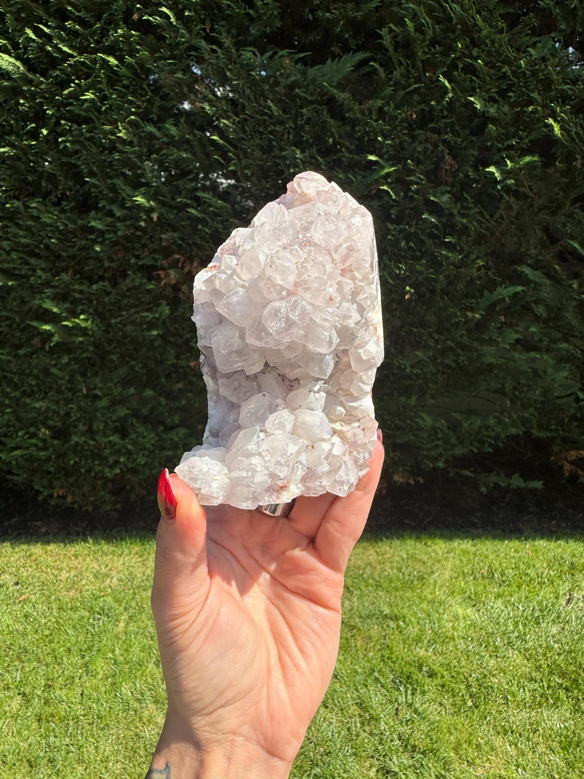 Pink Amethyst Druzy Freeform • Brazil Crystal • Sparkling Healing Stone • Mineral Specimen • Home Decor