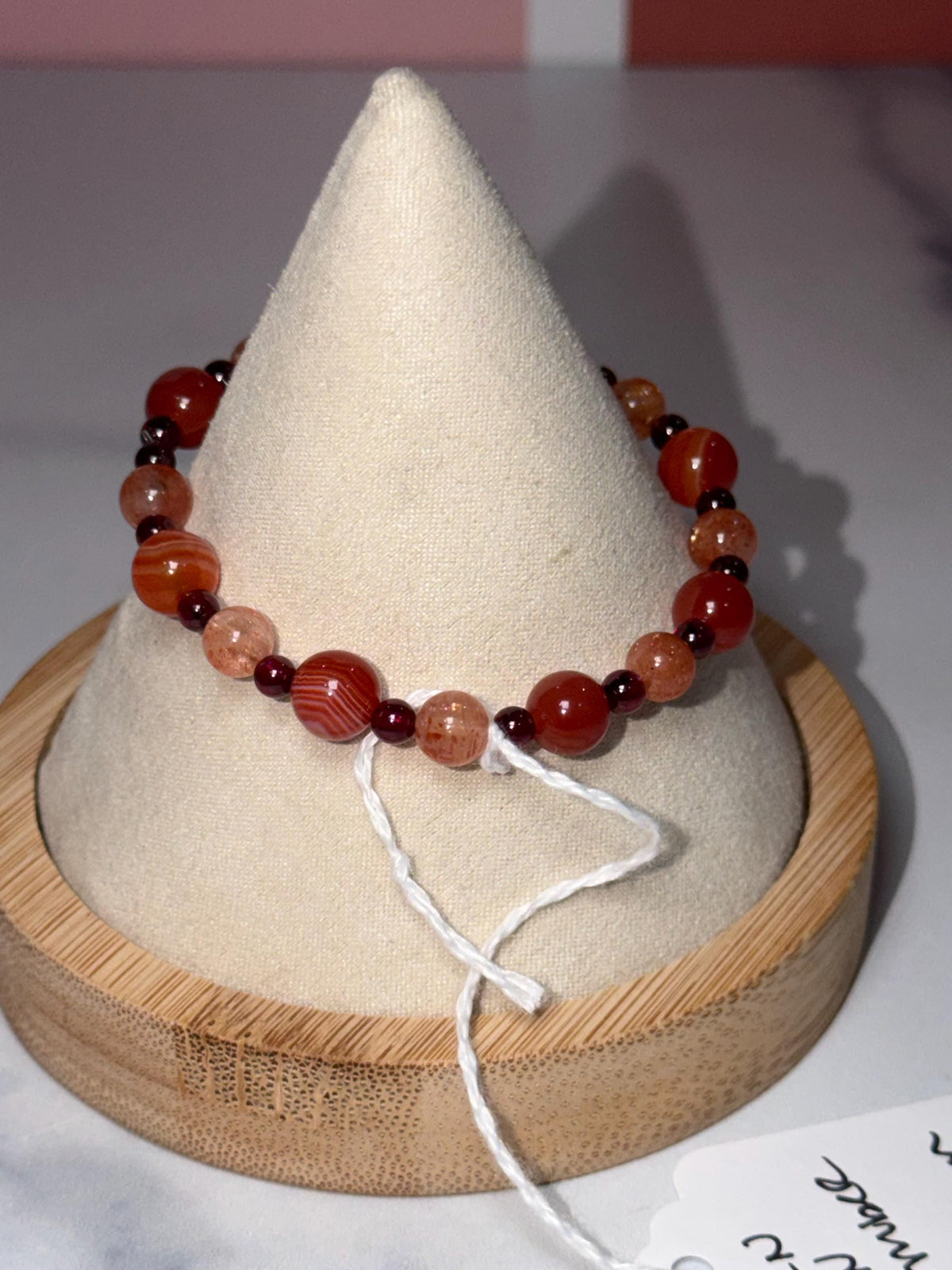 Carnelian, Fire Quartz, Garnet Beaded Bracelet, Earth Tone Gemstone Jewelry