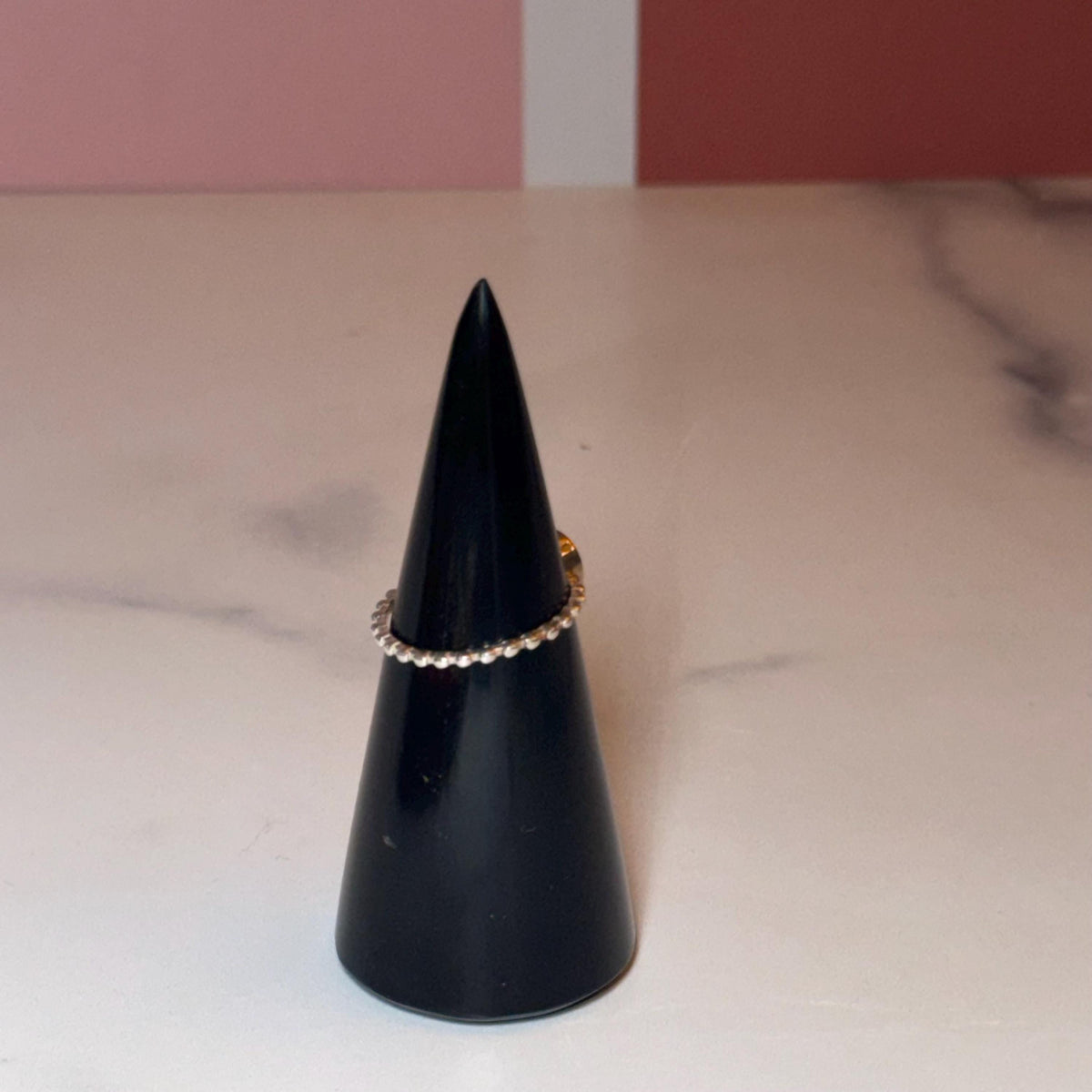 Sterling Silver Teardrop Blue Topaz Ring, Dainty Minimalist Jewelry, December Birthstone (size 7)