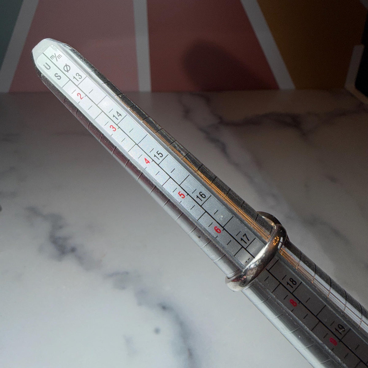 Larimar Tear Drop Ring, Sterling Silver Ocean Stone Statement Jewelry (size 7)