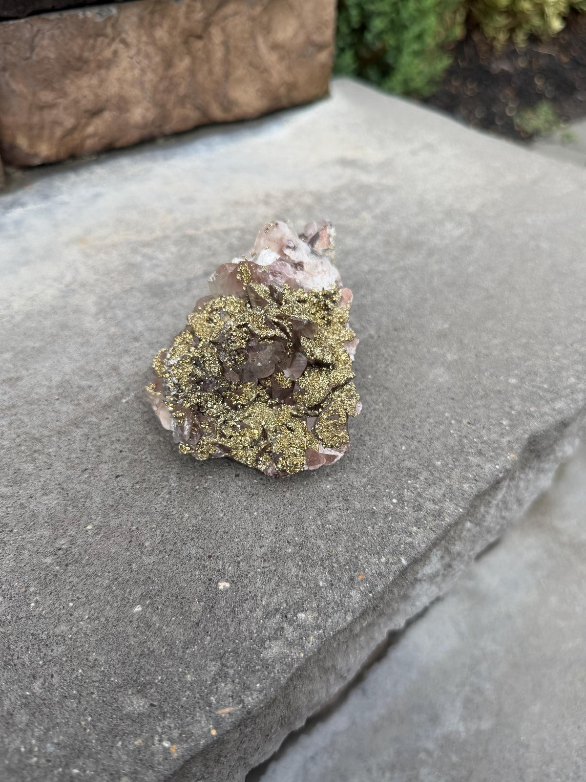 Calcite with Pyrite Coating Specimen from Hubei, China