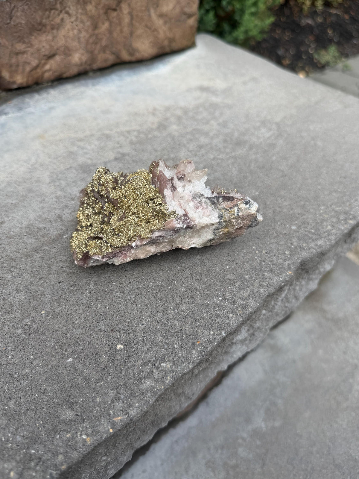 Calcite with Pyrite Coating Specimen from Hubei, China