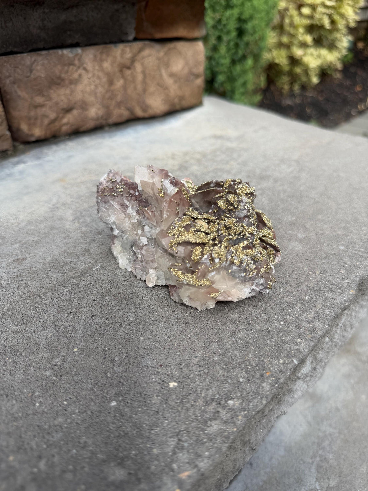 Calcite with Pyrite Coating Specimen from Hubei, China