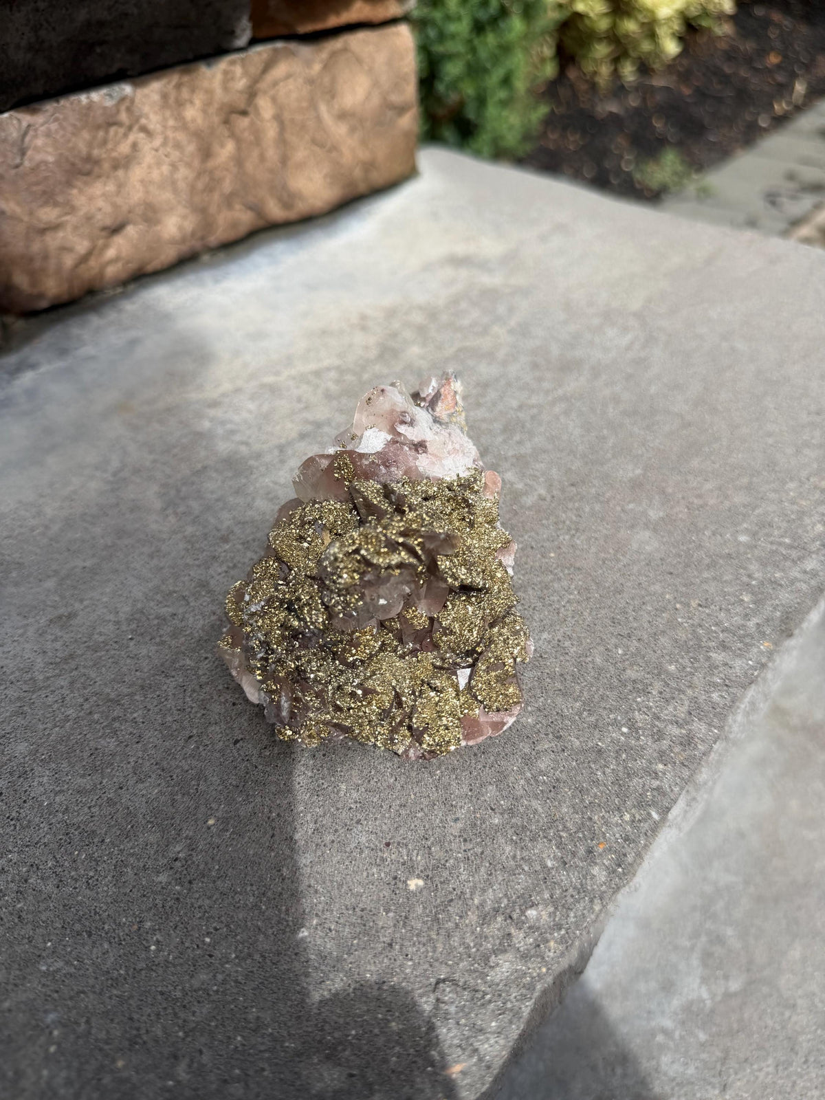 Calcite with Pyrite Coating Specimen from Hubei, China